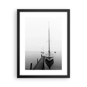Poster in black frame - Ready to Sail away - 30x40 cm