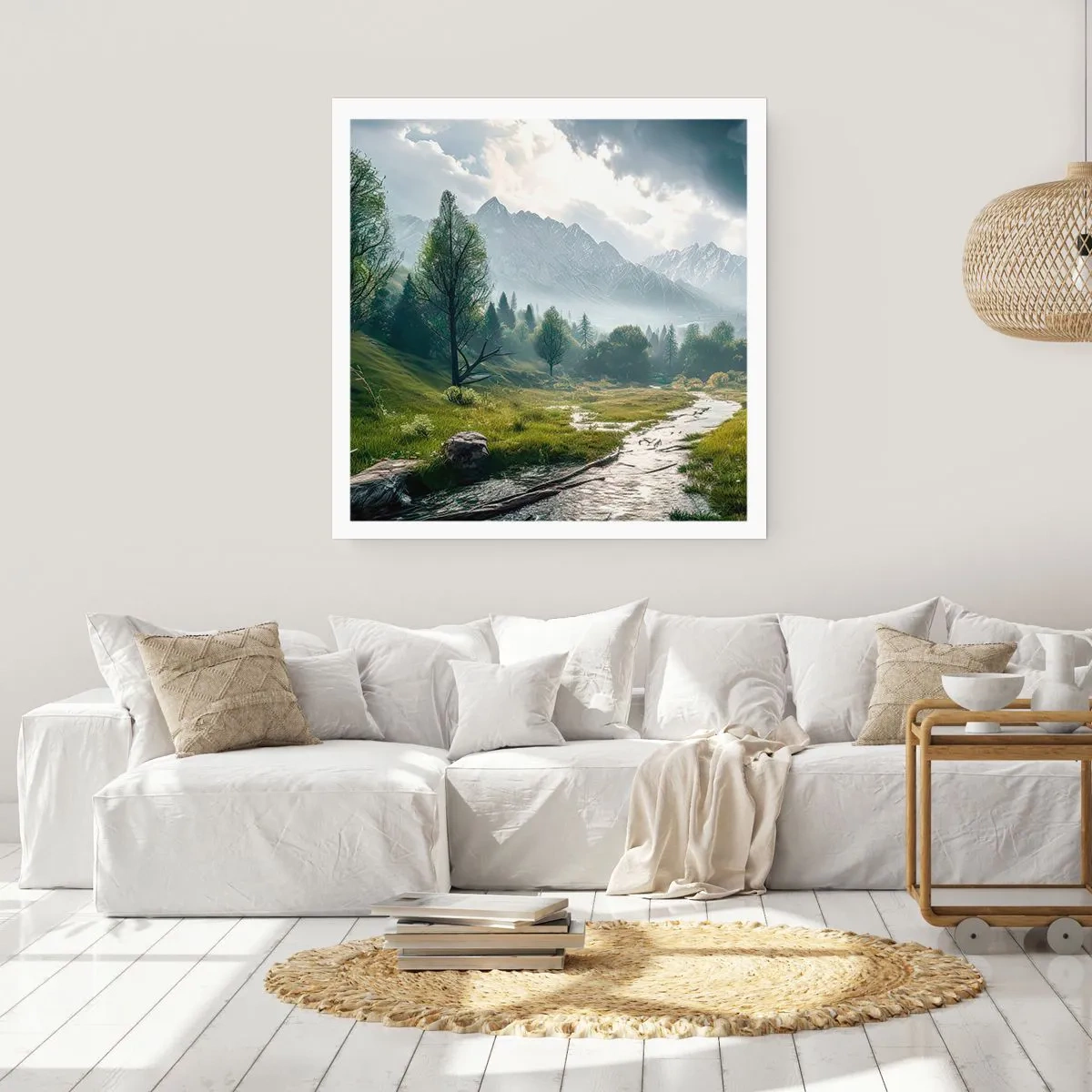 Poster - There And Back - 60x60 cm