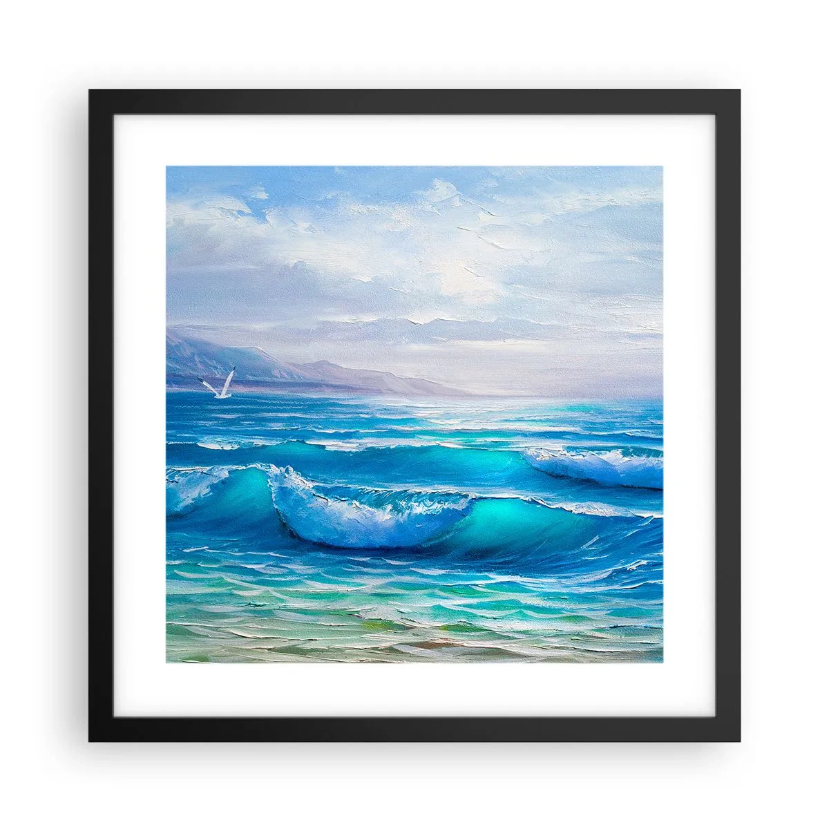 Poster in black frame - It Brings Bliss - 40x40 cm