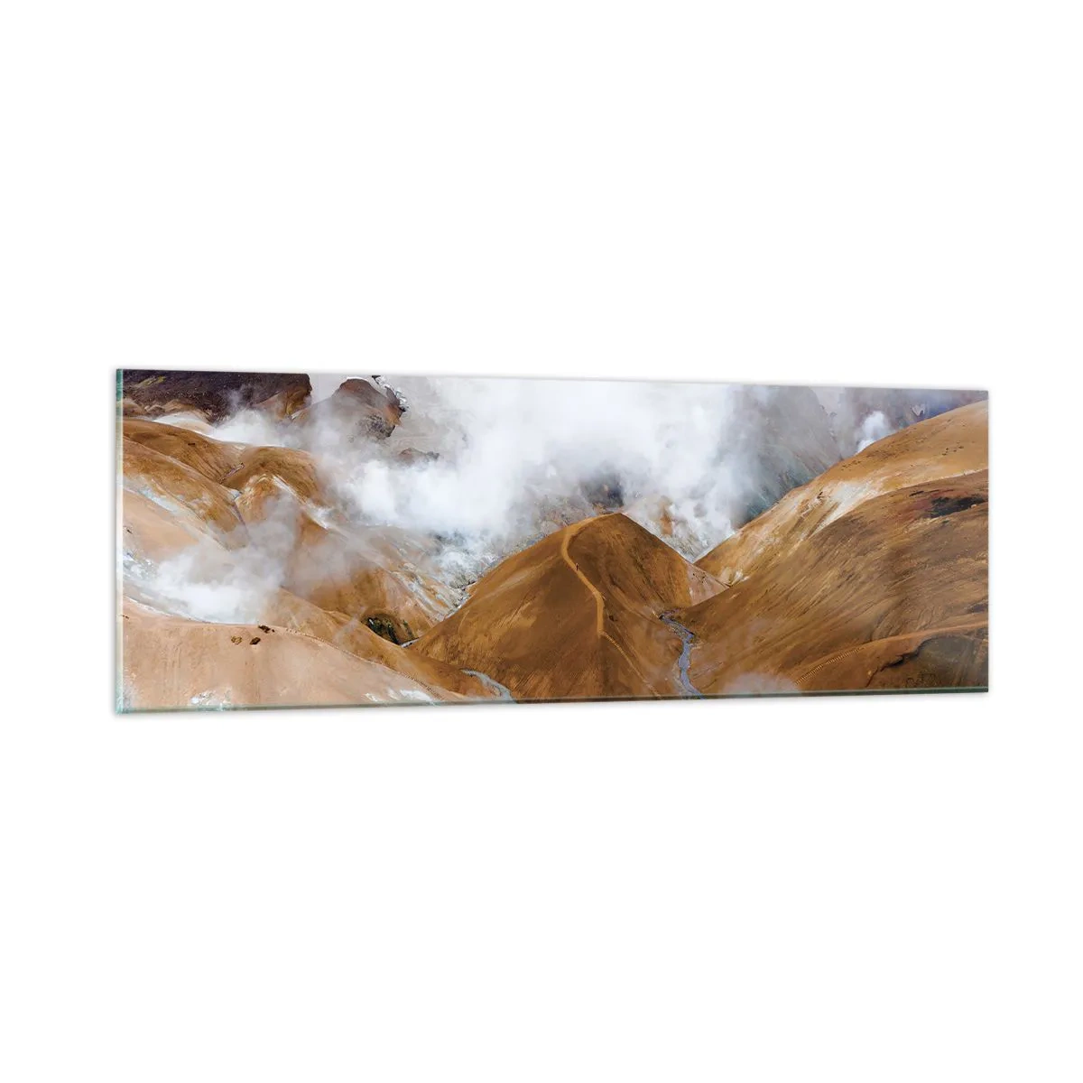 Glass picture - Severe Beauty of Iceland - 90x30 cm