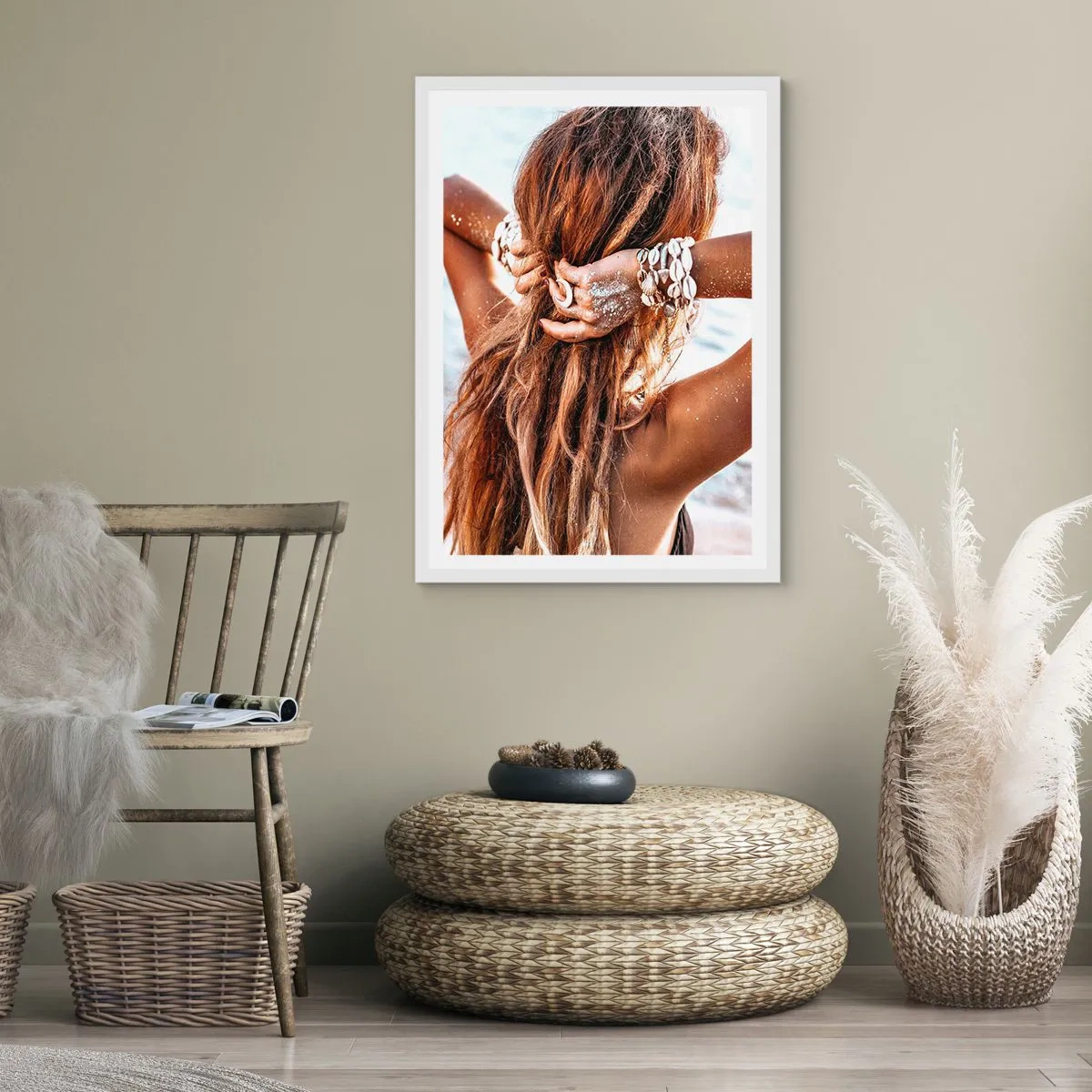 Poster in white frmae - Sister of Water and Sun - 61x91 cm