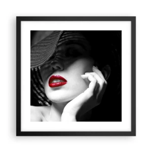 Poster in black frame - Study in Scarlet - 40x40 cm