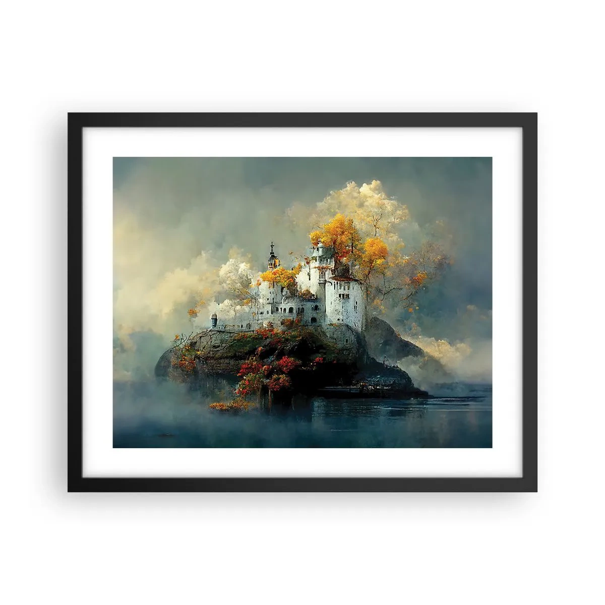 Poster in black frame - Beginning of a Romantic Tale - 50x40 cm