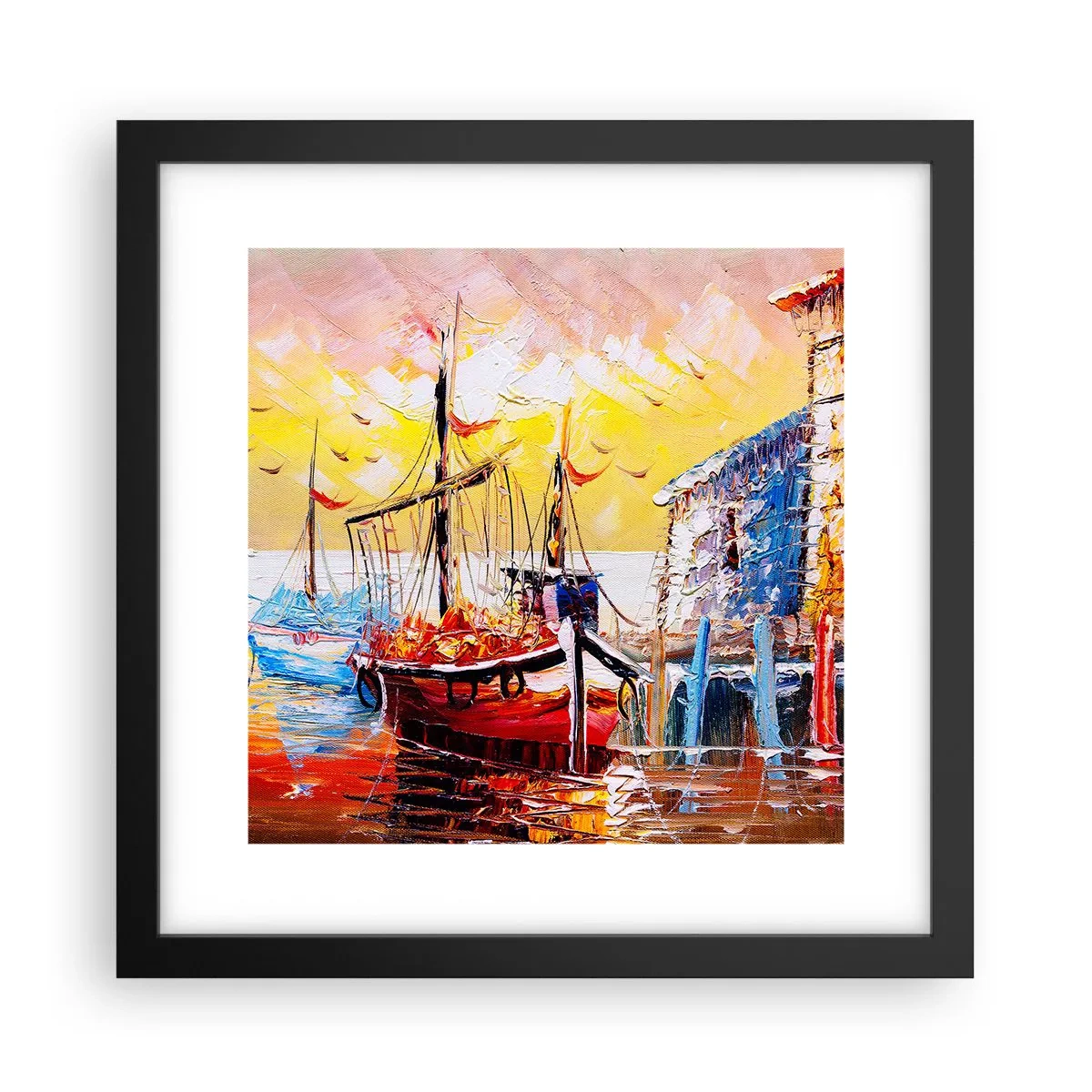 Poster in black frame - Happy Comeback - 30x30 cm