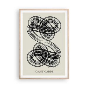 Poster in light oak frame - Spontaneous Result - 70x100 cm