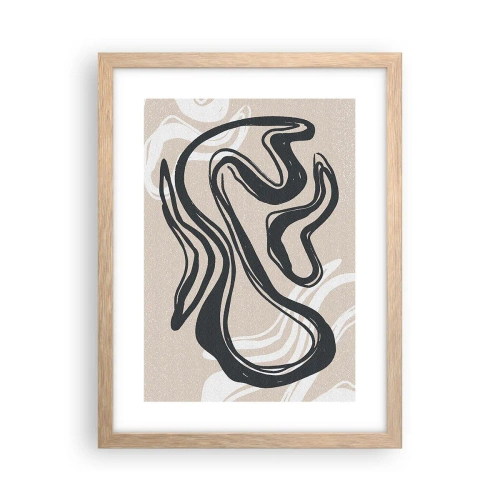 Poster in light oak frame - Multiplied Expression - 30x40 cm