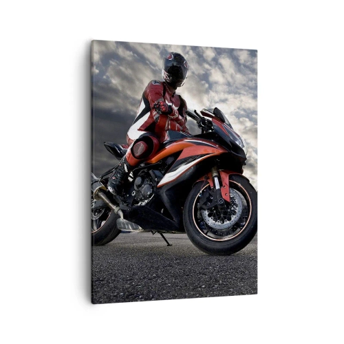 Canvas picture - Dark Rider - 50x70 cm