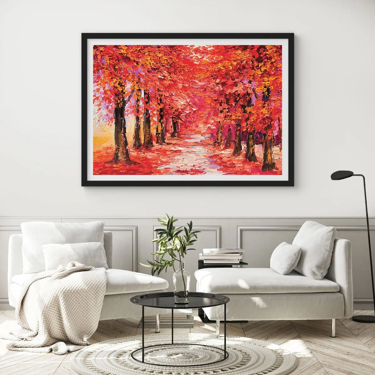 Poster in black frame - Autumnal Impression - 50x40 cm