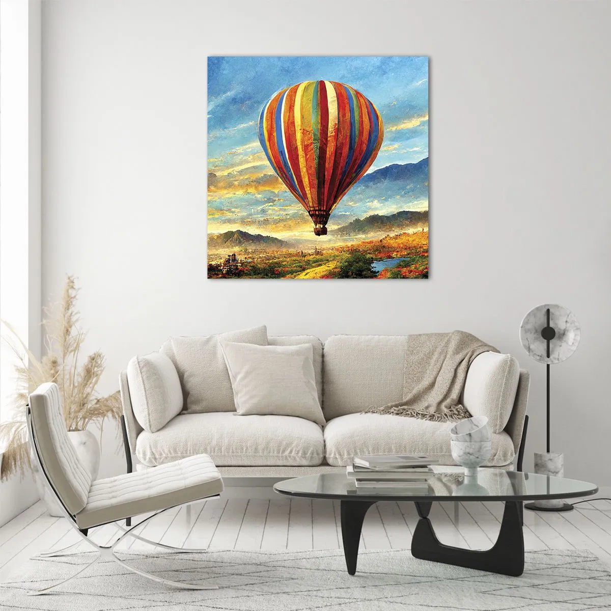 Glass picture - More Can Be Seen in Silence - 60x60 cm