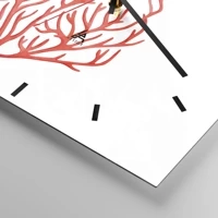 Clock face with lines