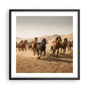 Poster in black frame - Free as a Wind - 50x50 cm