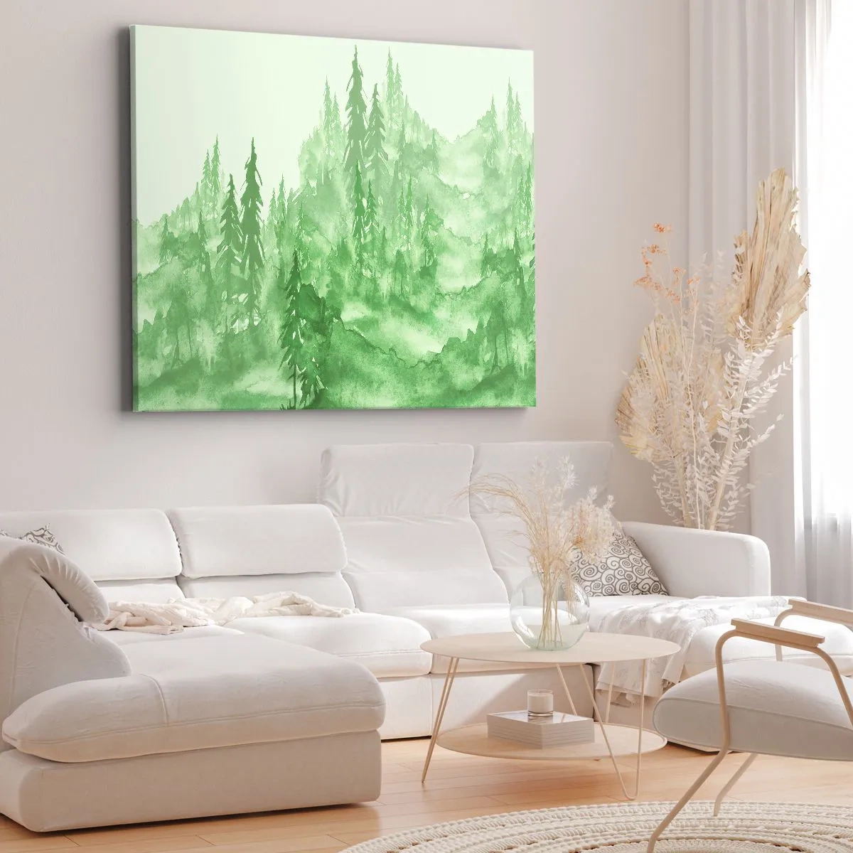 Canvas picture - Behind a Green Fog - 100x70 cm