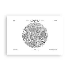 Poster - Anatomy of Madrid - 100x70 cm