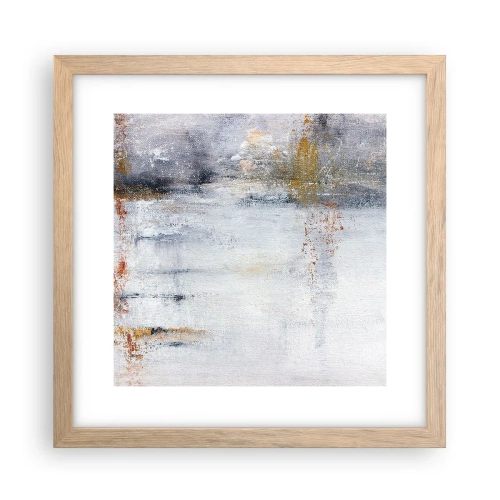 Poster in light oak frame - Behind a Curtain of Air - 30x30 cm