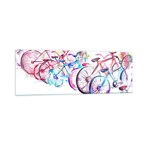 Glass picture - Anti-moto Club Reunion - 90x30 cm