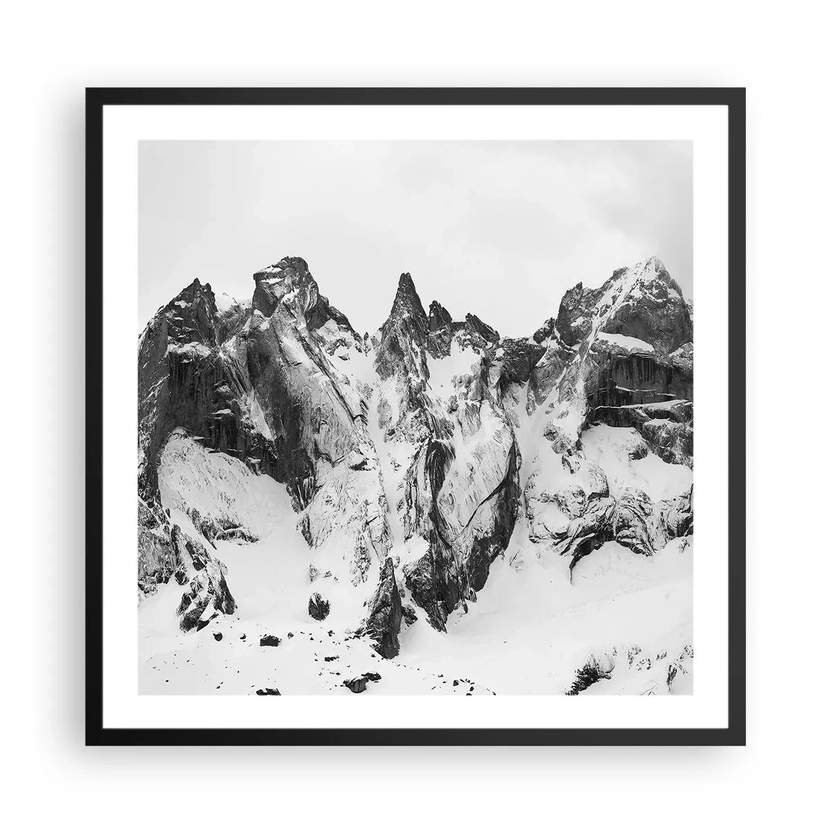 Poster in black frame - Granite Ridge - 60x60 cm