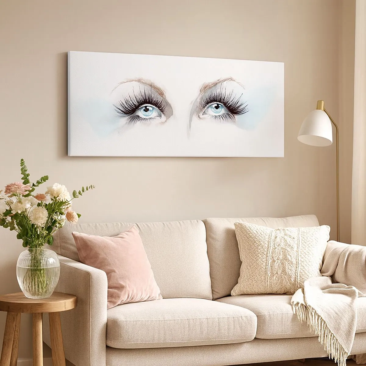 Canvas picture - Eyes ofaAn Angel? - 100x40 cm