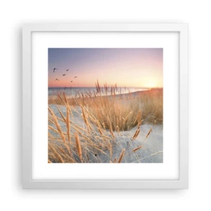 Poster in white frmae - Baltic Lullaby - 30x30 cm