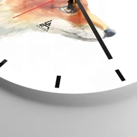 Clock face with lines