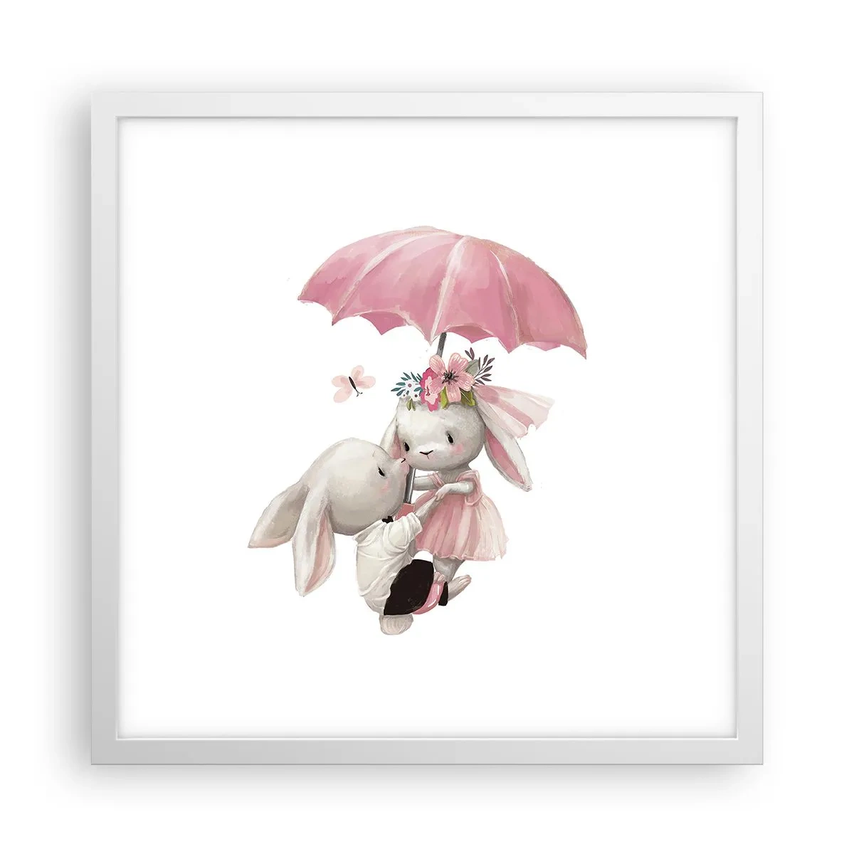 Poster in white frmae - This Is Love - 40x40 cm