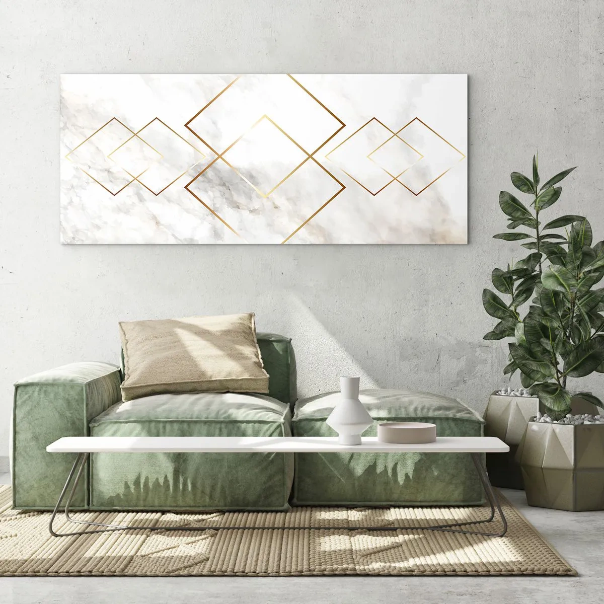 Glass picture - View over Infinity - 140x50 cm