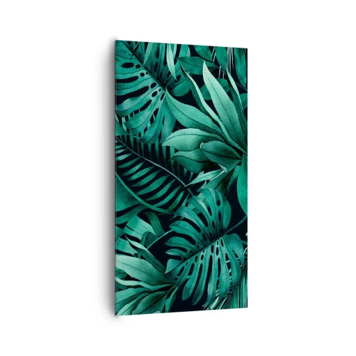 Canvas picture - Depth of Tropical Green - 65x120 cm