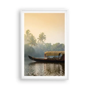Poster in white frmae - House on the River - 61x91 cm