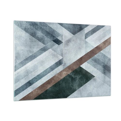 Glass picture - Refined Elegance of Geometry - 100x70 cm