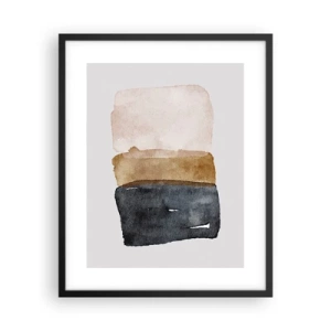 Poster in black frame - Composition of the Colours of the Soil - 40x50 cm