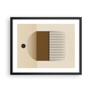 Poster in black frame - Different States - 50x40 cm