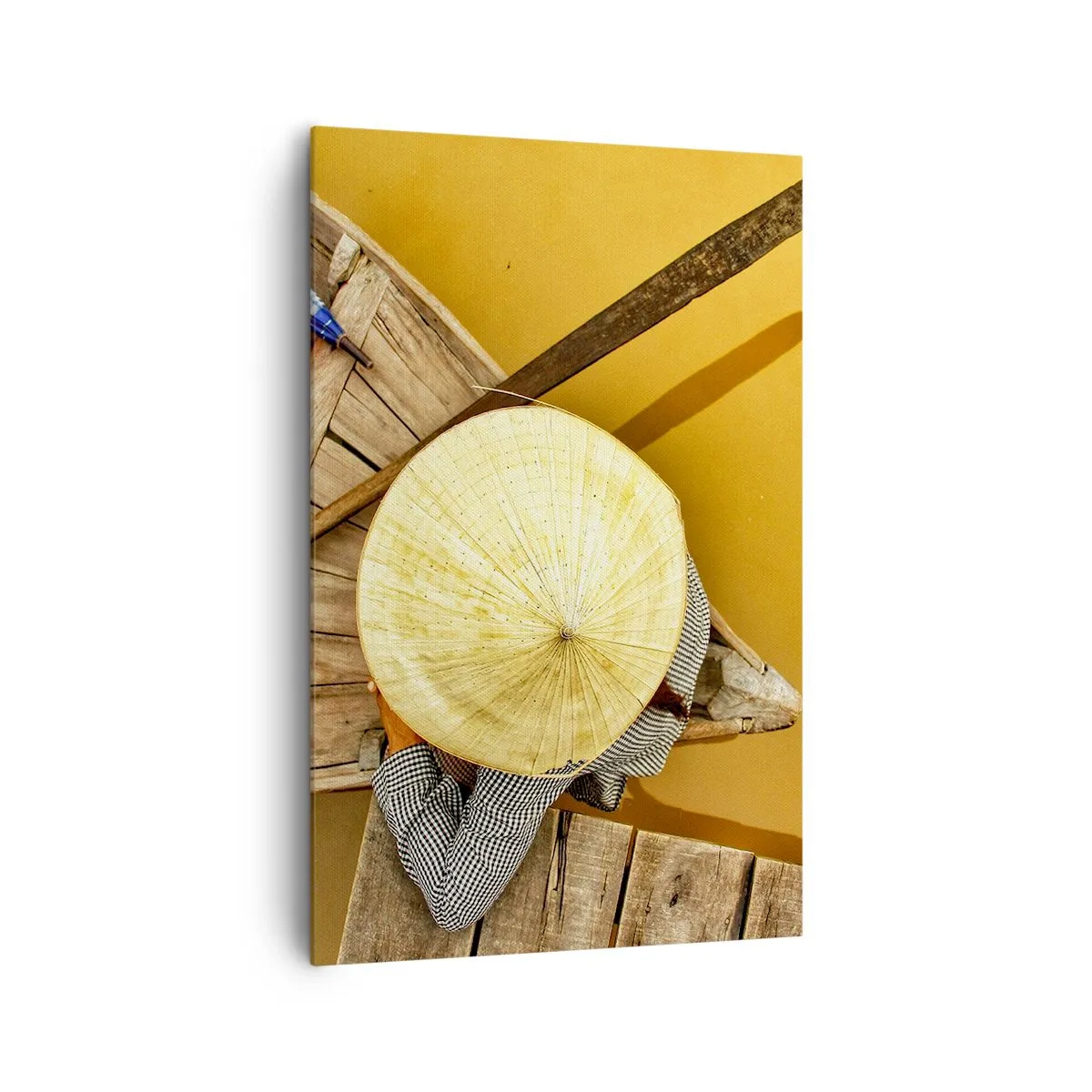 Canvas picture - Life on a Yellow River - 80x120 cm