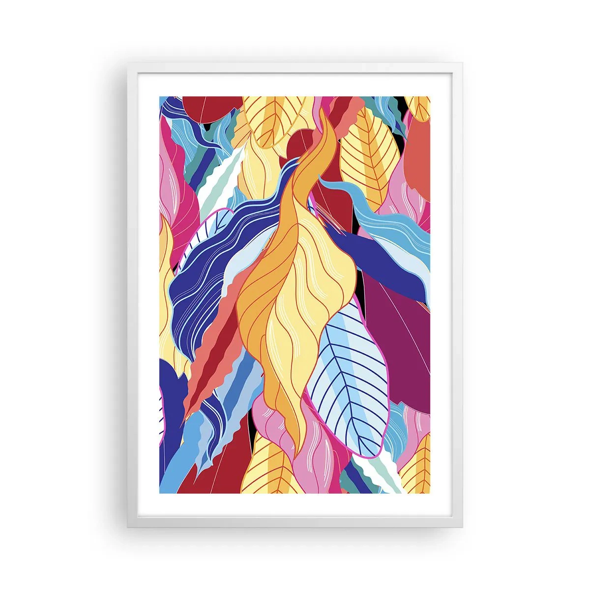 Poster in white frmae - Queen of Mess - 50x70 cm