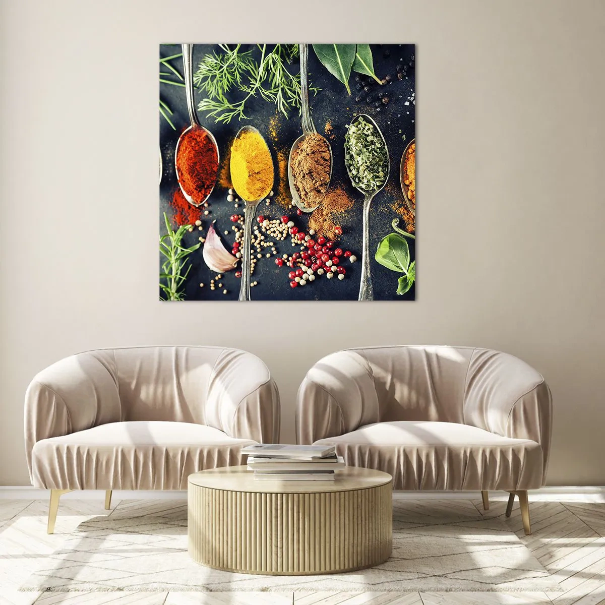 Glass picture - Culinary Magic - 40x40 cm