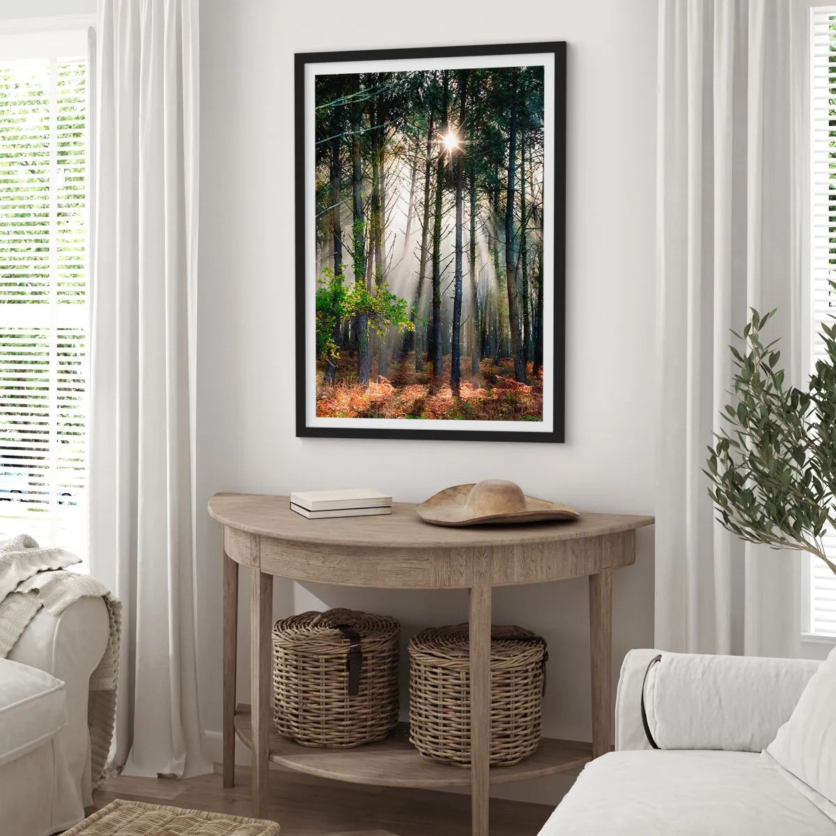 Poster in black frame - Woodland Area - 30x40 cm