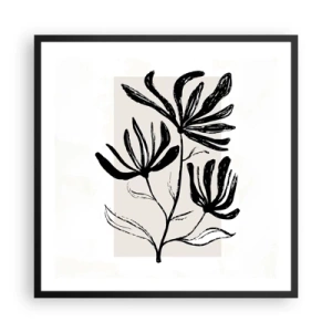 Poster in black frame - Sketch for a Herbarium - 60x60 cm