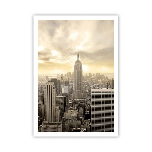Poster - New York Woven in Grey - 70x100 cm