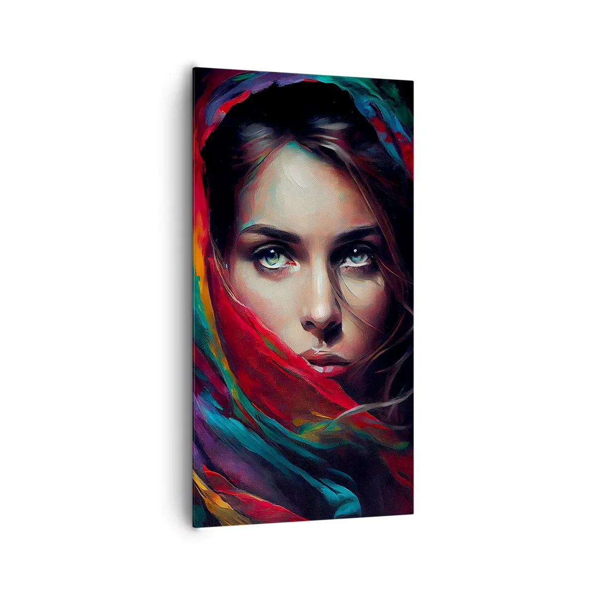 Canvas picture - Green-eyed Secret - 65x120 cm