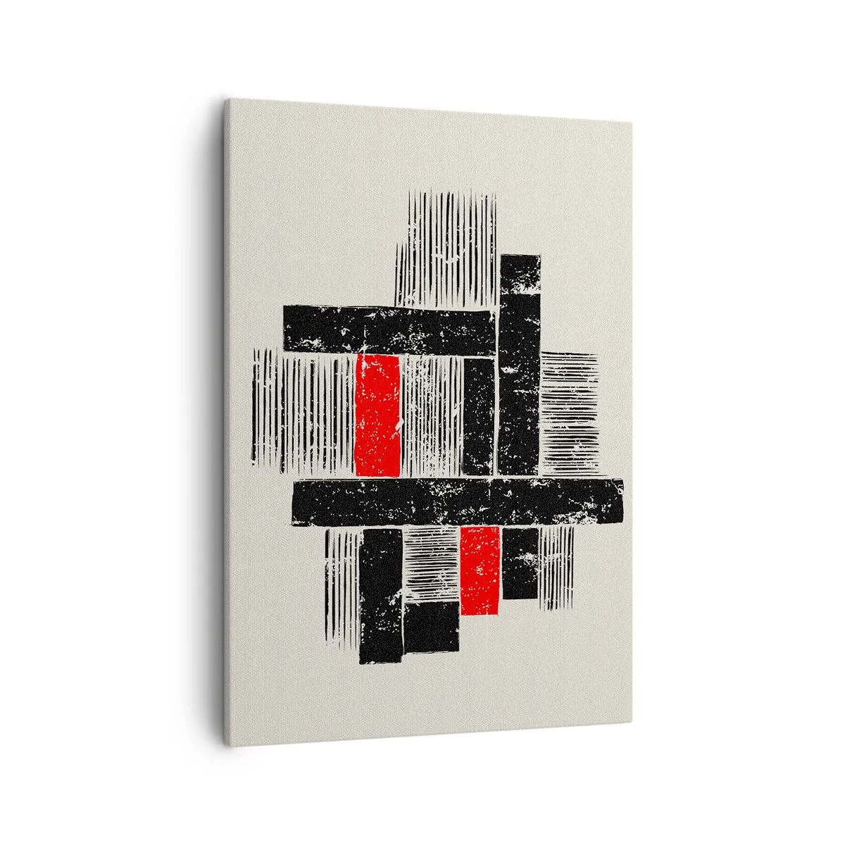 Canvas picture - Red and Black - 50x70 cm