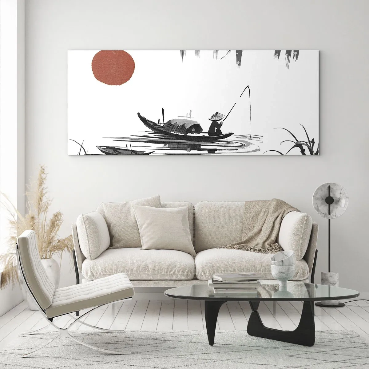 Glass picture - Asian Afternoon - 90x30 cm