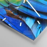 Clock face with lines