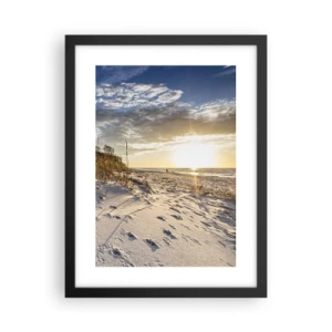 Poster in black frame - Invitation to a Walk - 30x40 cm