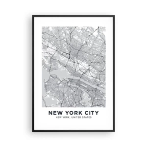 Poster in black frame - Anatomy of Metropolis - 70x100 cm