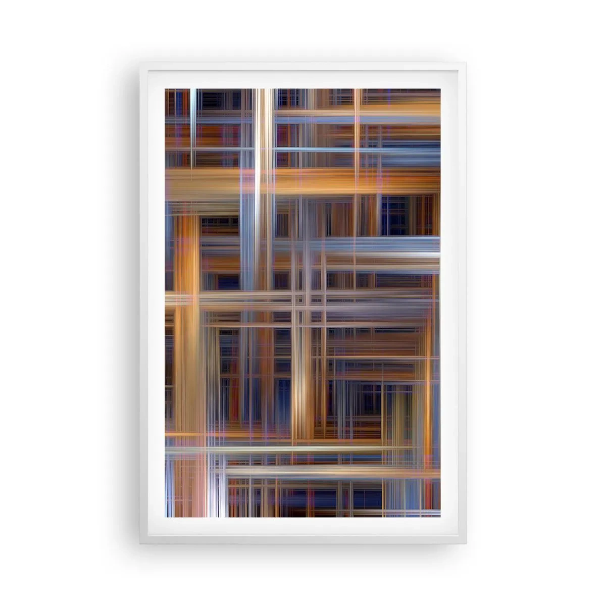 Poster in white frmae - Light Woven - 61x91 cm