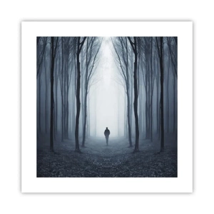 Poster - And Everything is Straight and Bright - 40x40 cm