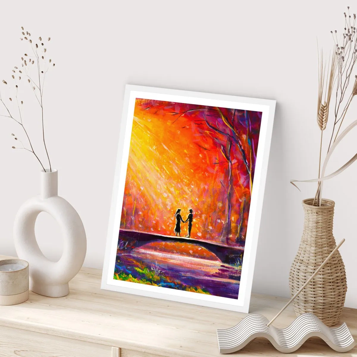 Poster in white frmae - Heaven Loves Them Too - 61x91 cm