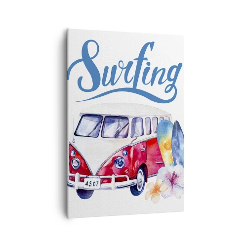 Canvas picture - Surfer's Van - 70x100 cm