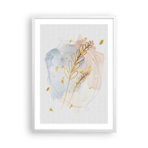 Poster in white frmae - Golden Blast - 50x70 cm