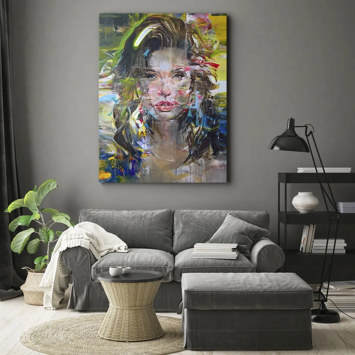 Canvas picture - Behind a Curtain of Air - 45x80 cm