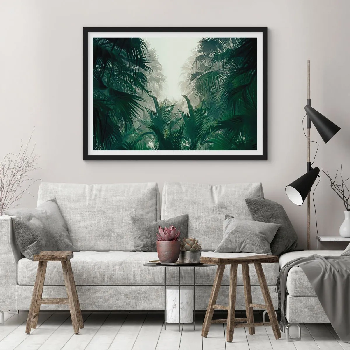 Poster in black frame - Tropical Secret - 40x30 cm