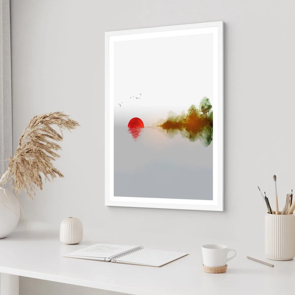 Poster in white frmae - Promise of Peace - 70x100 cm